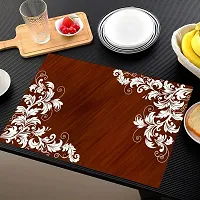 Designer Brown PVC Place Mats Set Of 6-thumb2