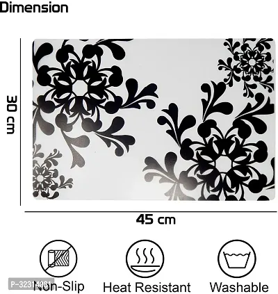 Designer White PVC Place Mats Set Of 6-thumb3