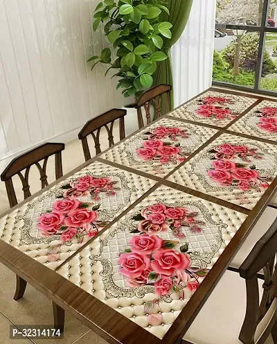 Designer Multicoloured PVC Place Mats Set Of 6-thumb0