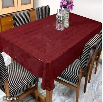 Designer Maroon PVC Table Cloth-thumb0