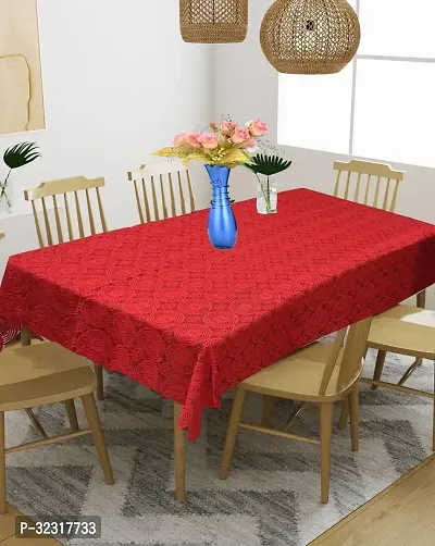 Designer Red PVC Table Cloth-thumb0