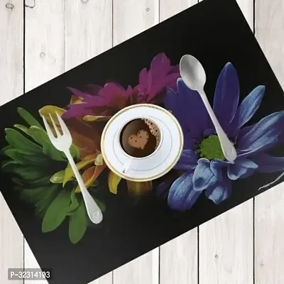 Designer Black PVC Place Mats Set Of 6-thumb4