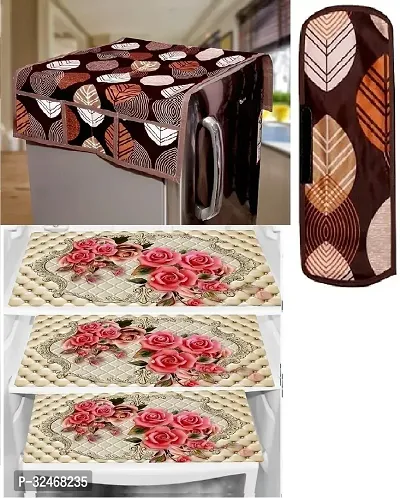 Fridge Top Cover And 3 Mats And 1 Handle Cover-thumb2