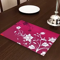 Designer Pink PVC Place Mats Set Of 6-thumb2