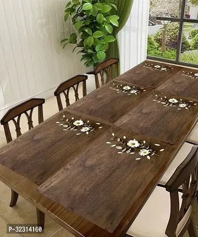 Designer Brown PVC Place Mats Set Of 6