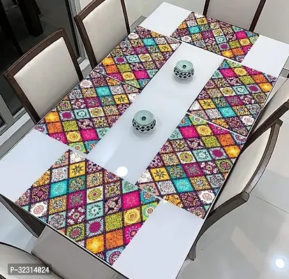 Designer Multicoloured PVC Place Mats Set Of 6-thumb0