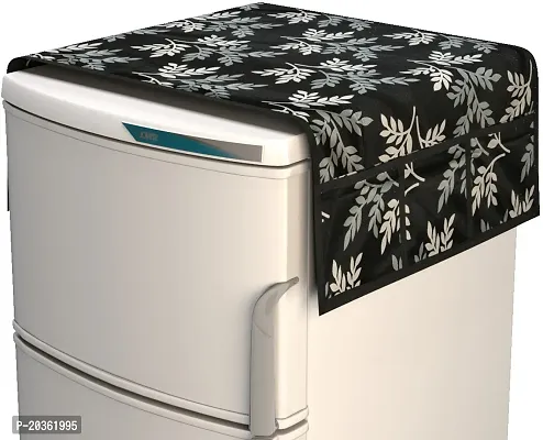 Stylish Polyester Printed Fridge Top Cover with Mats, Combo-thumb3