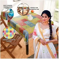 Designer Multicoloured PVC Table Cloth-thumb2