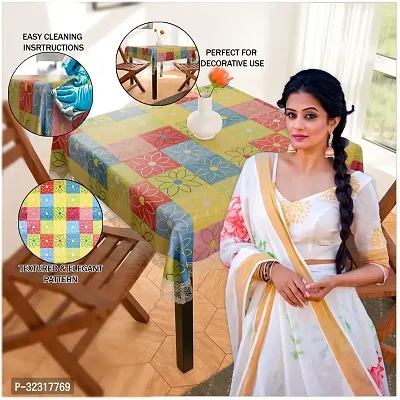 Designer Multicoloured PVC Table Cloth-thumb3