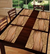 Designer Brown PVC Place Mats Set Of 6-thumb4