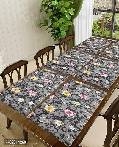 Designer Grey PVC Place Mats Set Of 6-thumb0