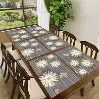 Designer Grey PVC Place Mats Set Of 6-thumb2