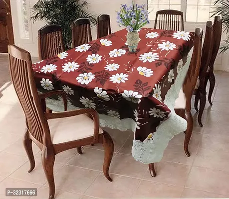 Designer Brown PVC Table Cloth-thumb0