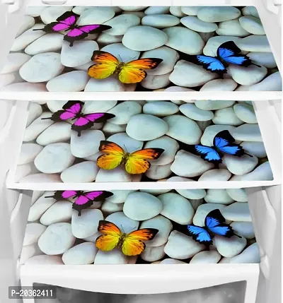 Combo of Exclusive Decorative Fridge Top Cover  Fridge Mat-thumb2