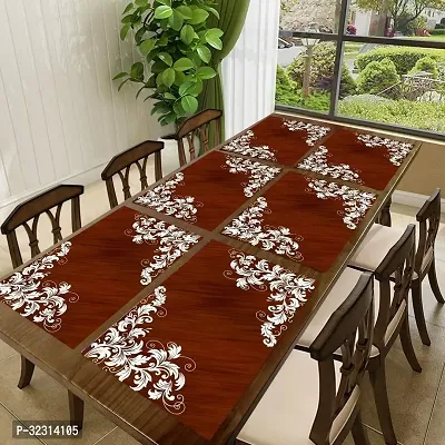 Designer Brown PVC Place Mats Set Of 6-thumb0