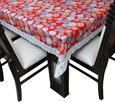 Designer Red PVC Table Cloth-thumb2