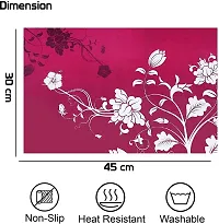 Designer Pink PVC Place Mats Set Of 6-thumb3