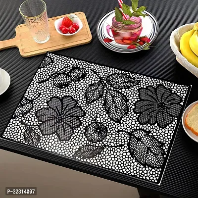 Designer Grey PVC Place Mats Set Of 6-thumb2