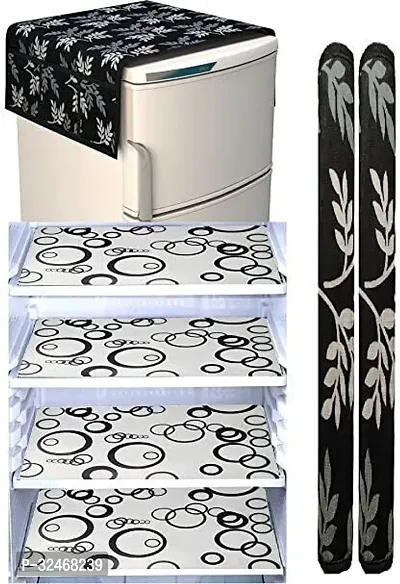 Fridge Top Cover And 3 Mats And 2 Handle Cover-thumb0