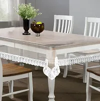 Designer White PVC Table Cloth-thumb2