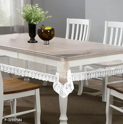 Designer White PVC Table Cloth-thumb3