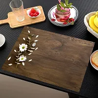 Designer Brown PVC Place Mats Set Of 6-thumb1