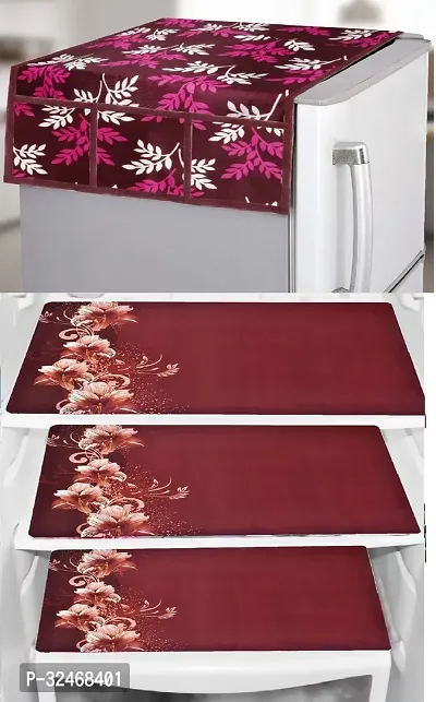 Fridge Top Cover And 3 Mats