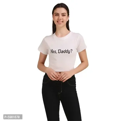 Ladies /Girls / Women Cotton Crop T Shirt  with Bio Wash