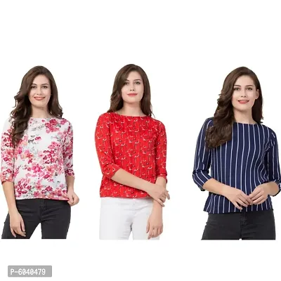 Combo Set of 03   T-Shirt Top  for Women