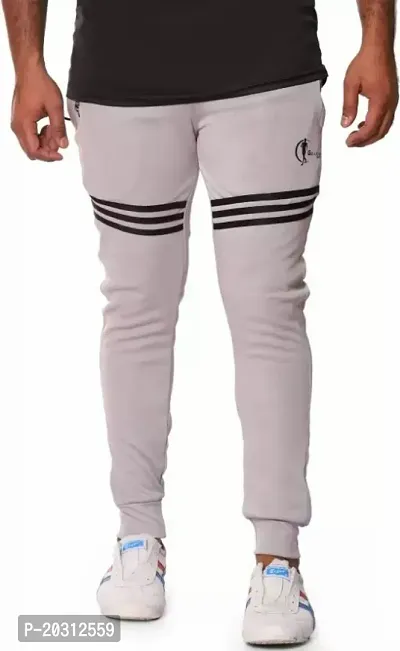Stylish Polyester Lycra Regular Track Pants For Men