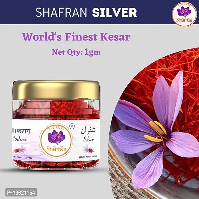Sapients Shafran Silver Saffron / Kesar/ Shafran / Zafran (1 GM)-thumb2