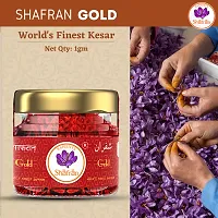 Sapients Shafran Gold Premium Kesar 100% Pure Highest Quality A++ Grade Saffron/Kesar ( 1 GM )-thumb1