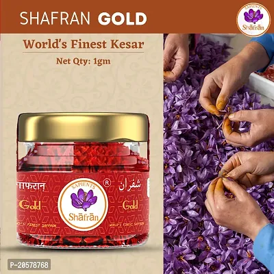 Sapients Shafran Gold Premium Kesar 100% Pure Highest Quality A++ Grade Saffron/Kesar ( 1 GM )-thumb2