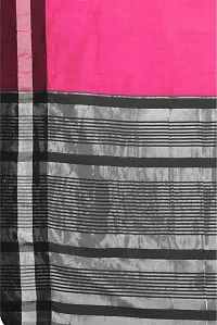 ARRA ENTERPRISE Women's Cotton 5.5 Meter Saree with jacquard Unstitched Blouse Piece [Pink]-thumb4