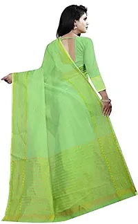 ARRA ENTERPRISE Women's Art Silk 5.5 Meter Saree with jacquard Unstitched Blouse Piece (Green)-thumb1