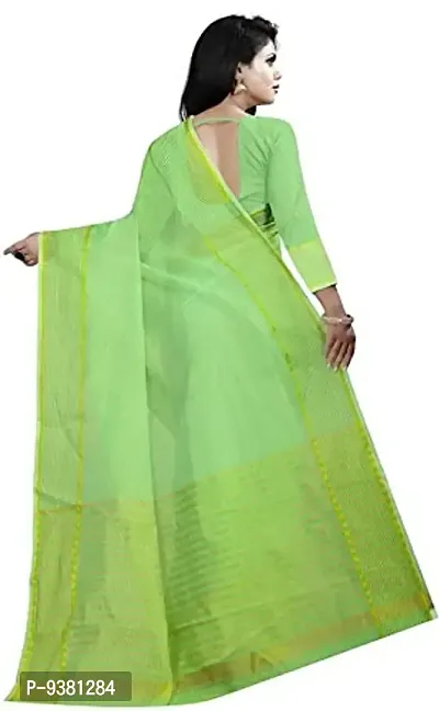 ARRA ENTERPRISE Women's Art Silk 5.5 Meter Saree with jacquard Unstitched Blouse Piece (Green)-thumb2