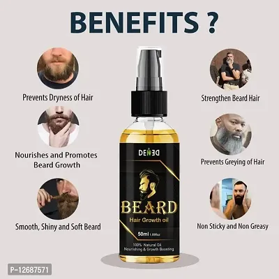 DENED 100% Result Beard Hair Oil For Mens ( 50 ML )-thumb3