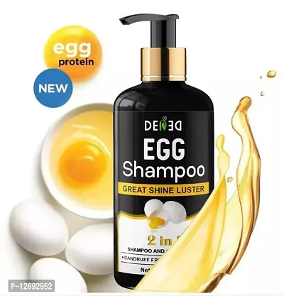 DENED Egg Shampoo For Dandruff Free And Storong Hair with Great Shine Luster (300ml)-thumb0