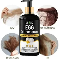 DENED EGG PROTEIN SHAMPOO  CONDITIONER FOR LONG, STRONG, MOISTURISING  SHINY HAIR (300 ml)-thumb1