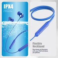 T60 Bullets Wireless Z Bass Edition Neckband headphone with 40 hr playtime Bluetooth Headset  (Blue, In the Ear)-thumb1