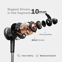 Bullets ARC Wireless Neckband with FastCharge,40Hrs playtime, Earphones with mic Bluetooth Headset  (Black, In the Ear)-thumb1