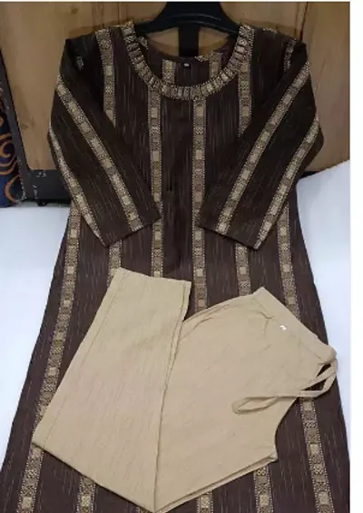 Beautiful Straight Striped Kurta with Pant