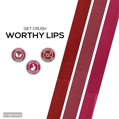 Glossy Lipsticks Set of 3, Non-Drying, Highly Pigmented, Intense Moisturizing, Lightweight-thumb4