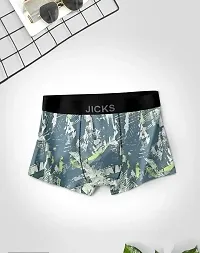 Classic Cotton Printed Trunks for Men, Pack of 4-thumb2