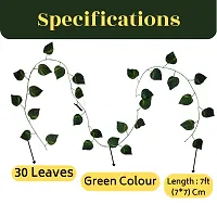 Artificial Wall Hanging Green Colour Money Plant Creeper for Decor of Home,Interior,Balcony,Office,Festival and Other Occasions (Pack of 2),60 Leaves, 7ft-thumb2