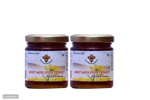 amrit agro food product 100% Pure Mustard Honey - 150 Gm (Pack of 2)