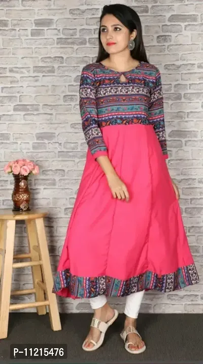 Trendy Crepe Anarkali Kurti-thumb0