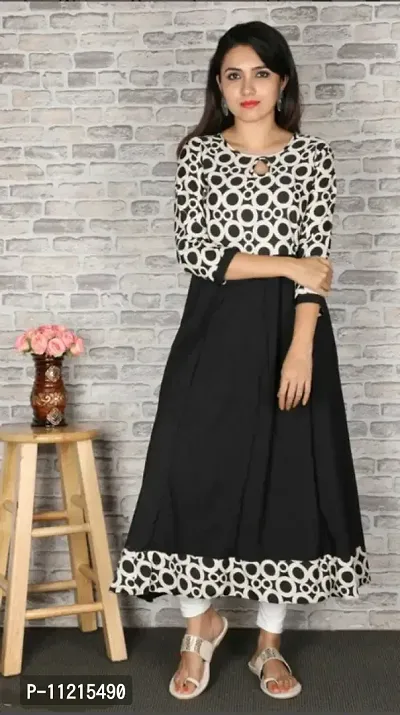 Trendy Crepe Anarkali Kurti-thumb0