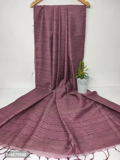 Stylish Magenta Khadi Kota Silk Women Saree With Blouse piece-thumb0