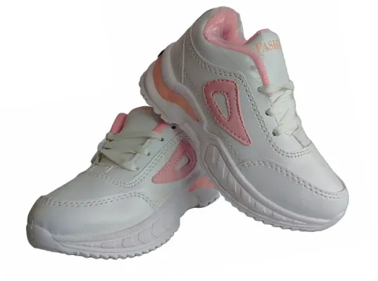 White Kids Sports Shoes for Girls